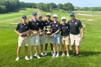 The Friends Academy boys’ golf team won the Long Island championship on the famously difficult Black Course at Bethpage State Park.