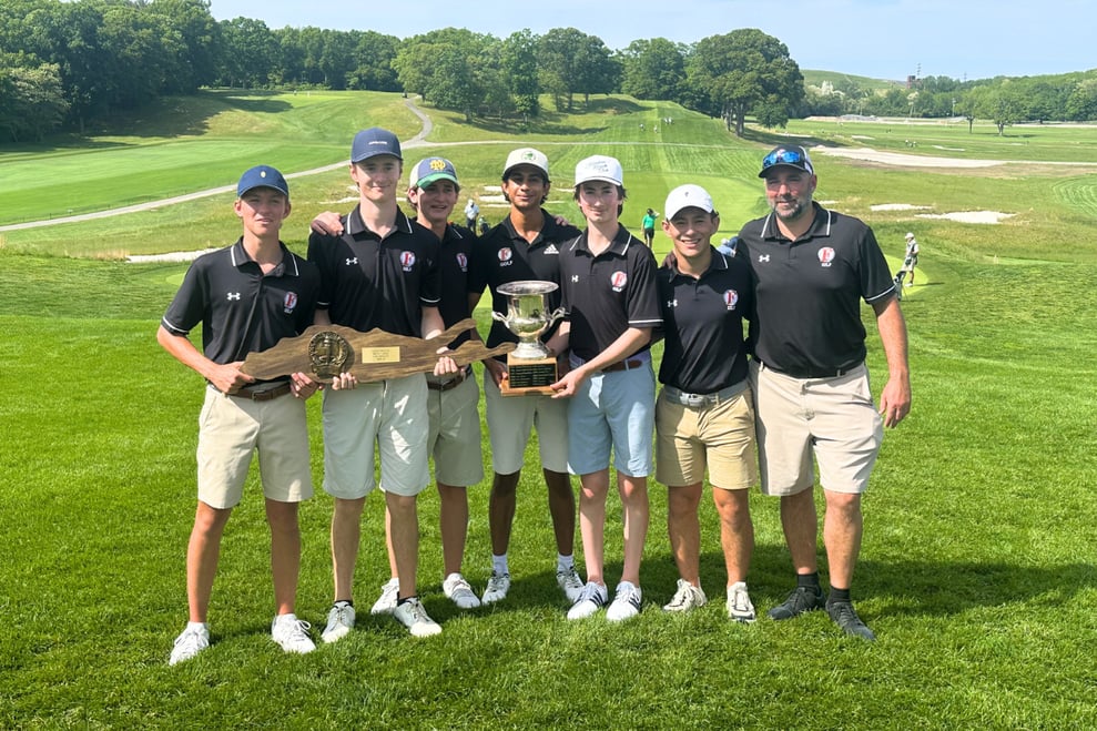 The Friends Academy boys’ golf team won the Long Island championship on the famously difficult Black Course at Bethpage State Park.