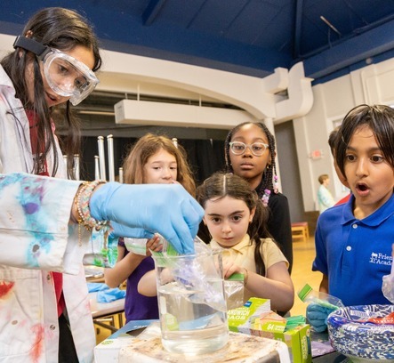 science experiment with lower school