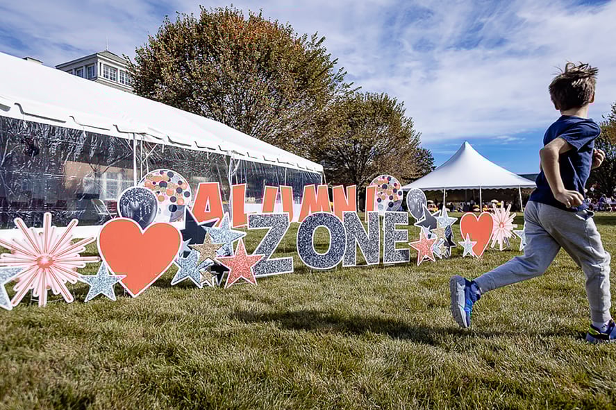 Alumni tent at Fall Fair