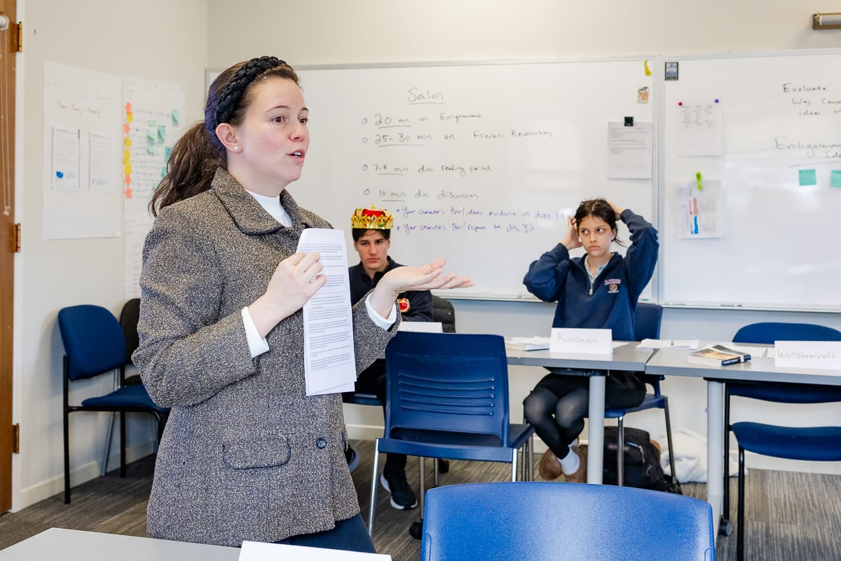 Friends Academy AI story AP History Class