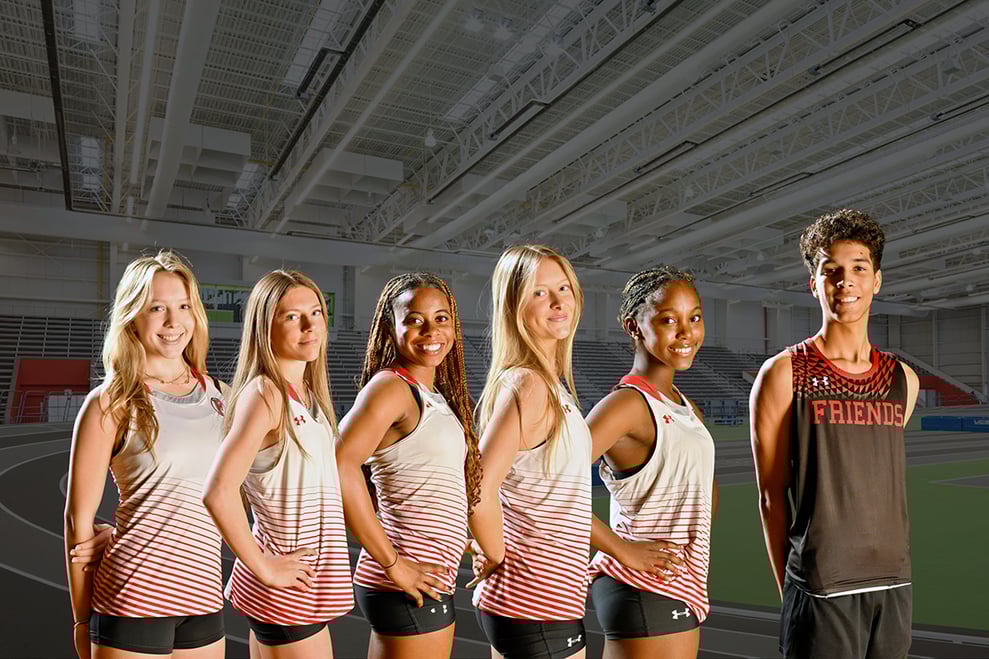 Six Friends Academy track-and-field athletes are headed to the New York State championships at the Ocean Breeze Track and Field Facility on Staten Island.