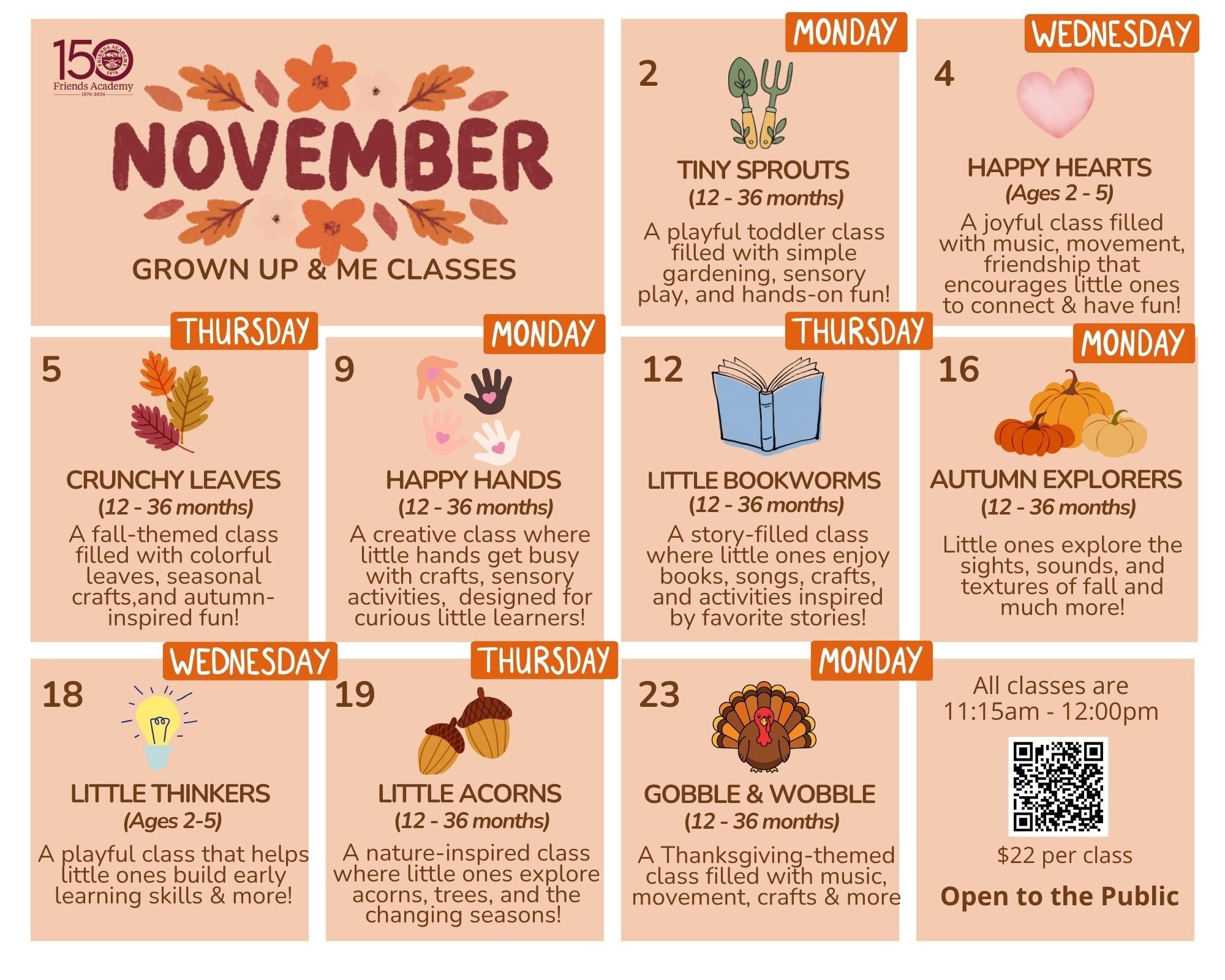 November 2026 Grown Up & Me