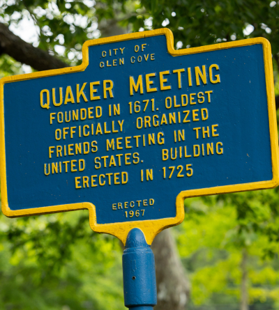 meeting house historical sign