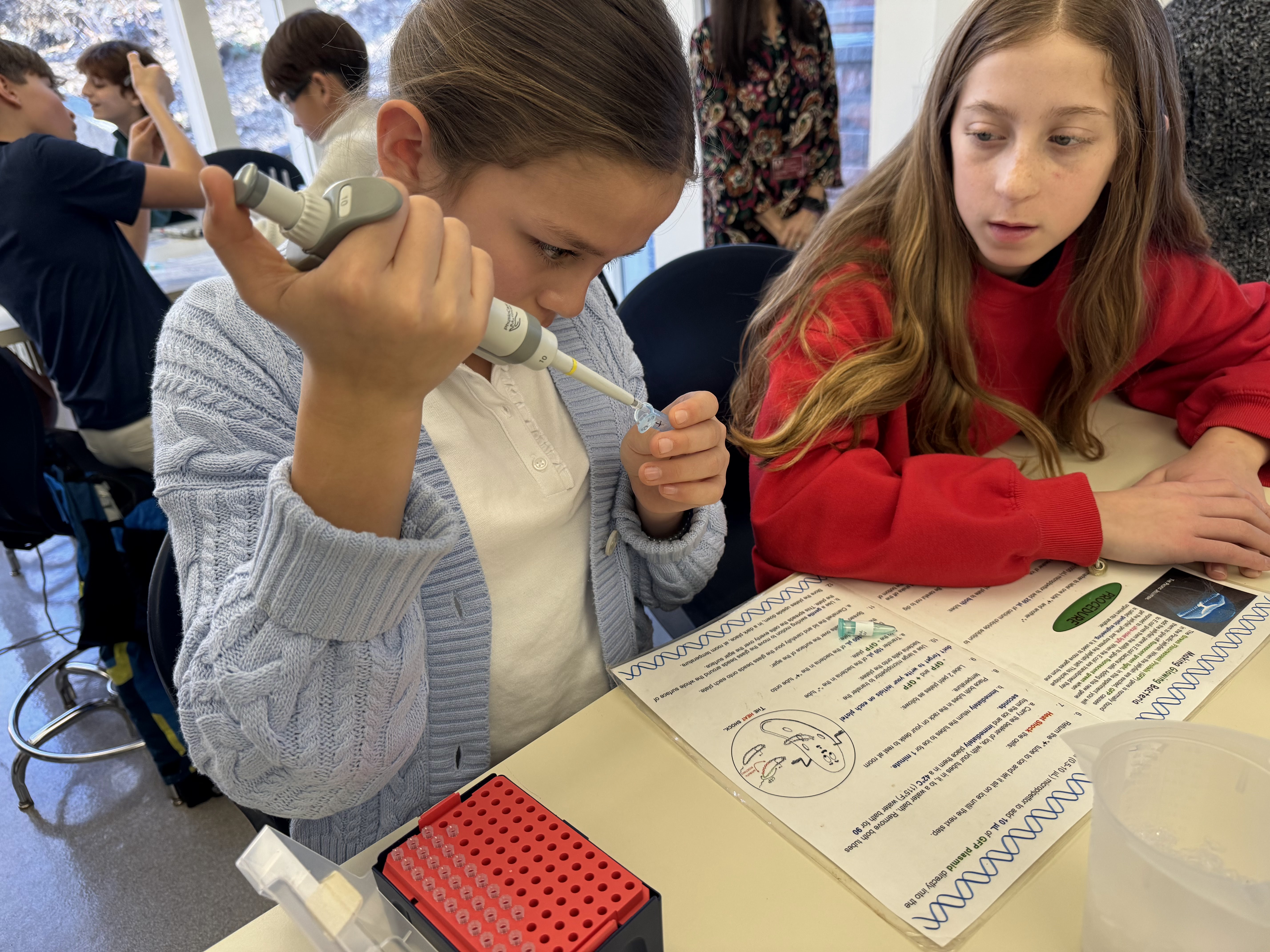 7th graders go hands-on with genetic engineering using CRISPR-image
