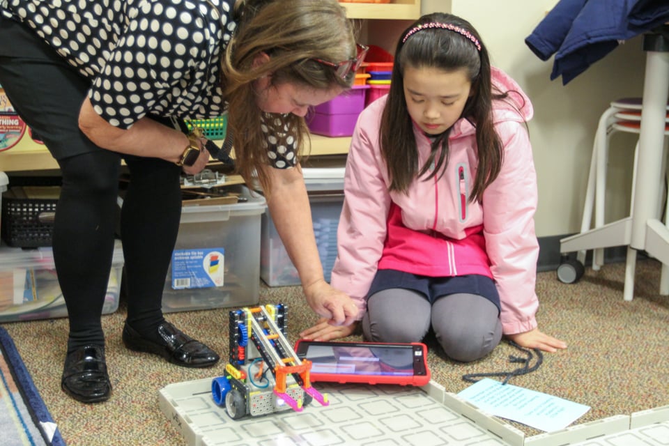 Third grader at STEM Night