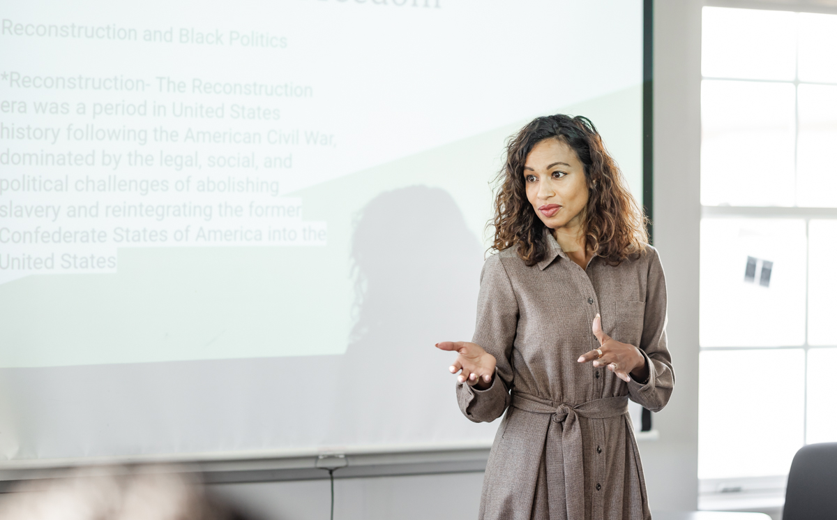 AP African American pilot course teacher Nailah Moonsammy